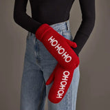 M-481 Red Ho Ho Ho Knit Mittens