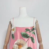 DR685Y Floral Embroidered Backless Suspender Short Skirt
