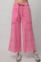 EB41308 MINERAL WASHED TERRY KNIT PANTS