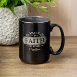 Mug Black/Gray Walk By Faith 2 Cor. 5:7