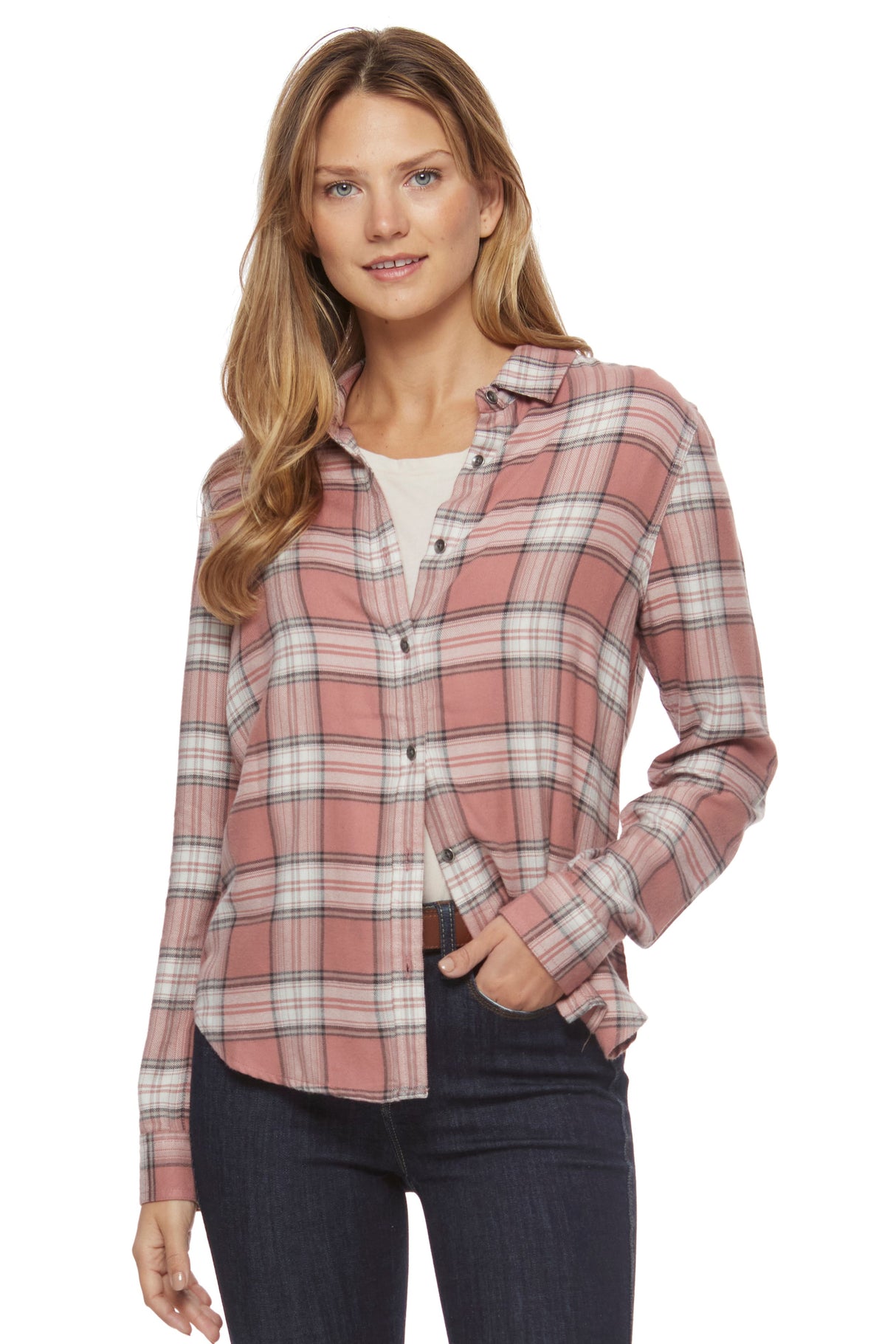 FA23WS1233W Harper L/S Plaid Flannel by Flag & Anthem