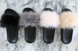 Faux Fur Slides