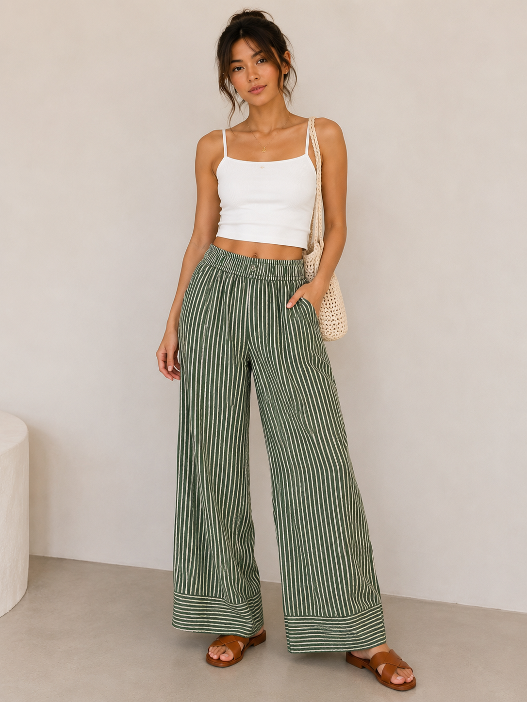 P6358ST Green Pants