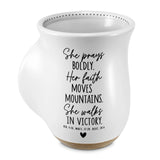 👀 LCP Handwarmer Mug She Prays Boldly