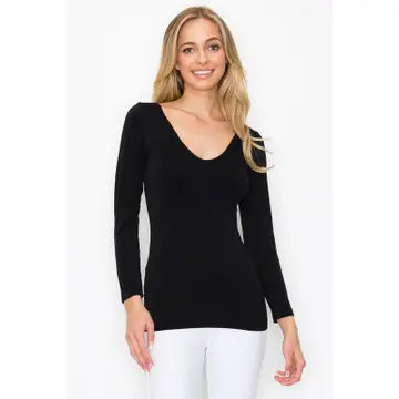 SML640N Reversible V Neck/Crew