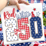 Red White and 250 Years July 4th Shirt