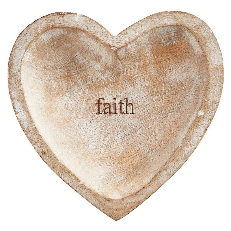 Wood Heart - Faith