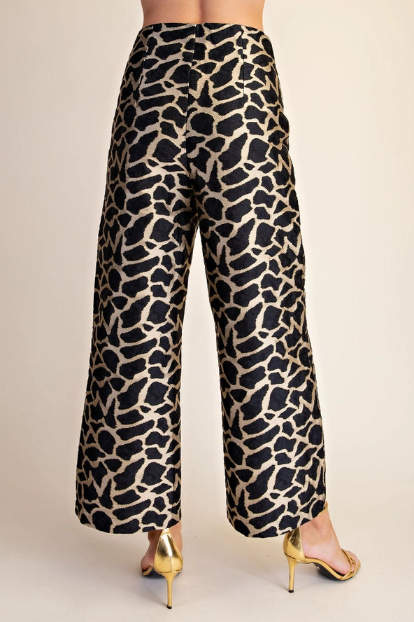 P8590 High Waist Crop Pants