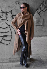 Beige Winter Cashmere Women Coat Victoria