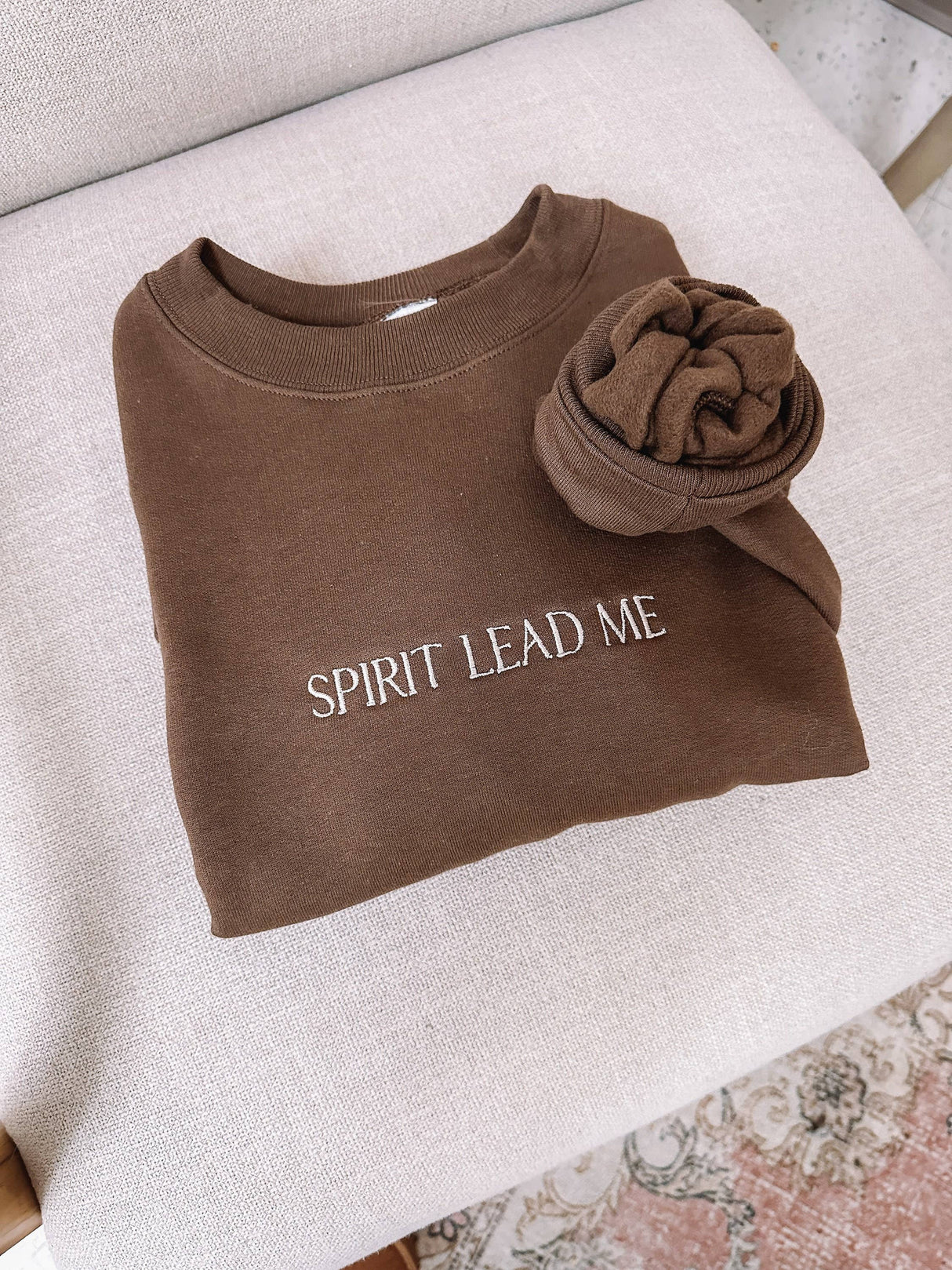 Embroidered Spirit Lead Me Sweatshirt-Correct One