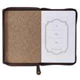 Journal Classic Zip Brown Two-tone Man of God 1 Tim. 6:11