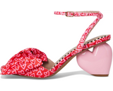 Betsy Johnson - Red Multi Heart Platform Heel