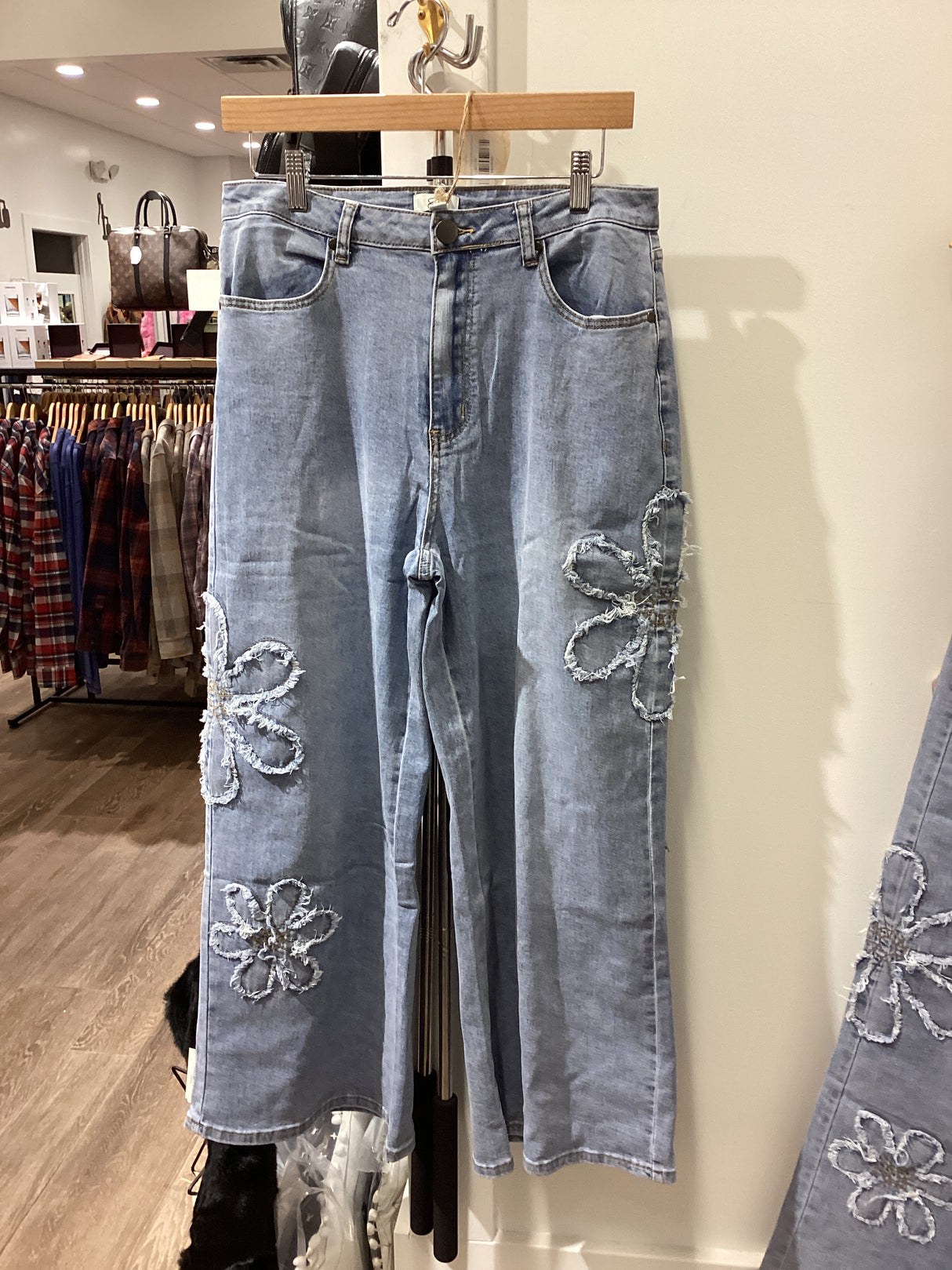 EB90085 Flower Patch Washed Denim