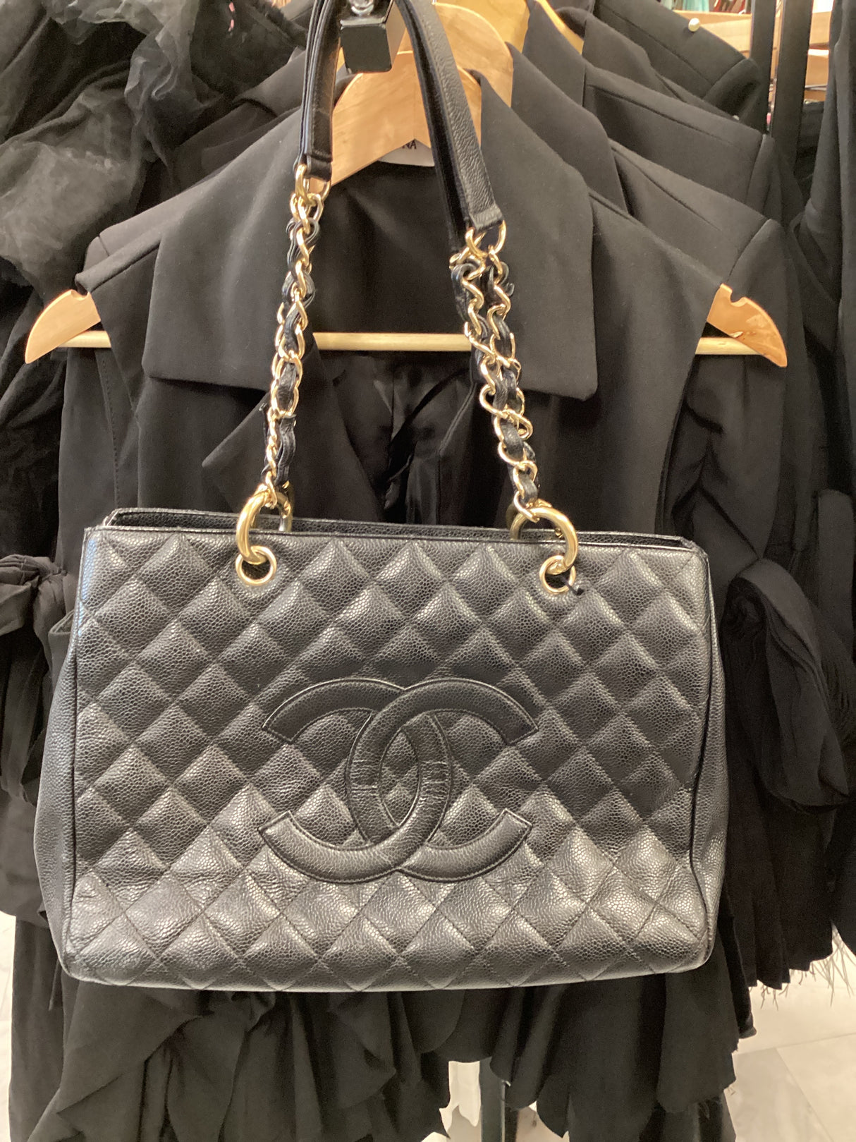 Chanel Black Caviar Leather GST (Tote)