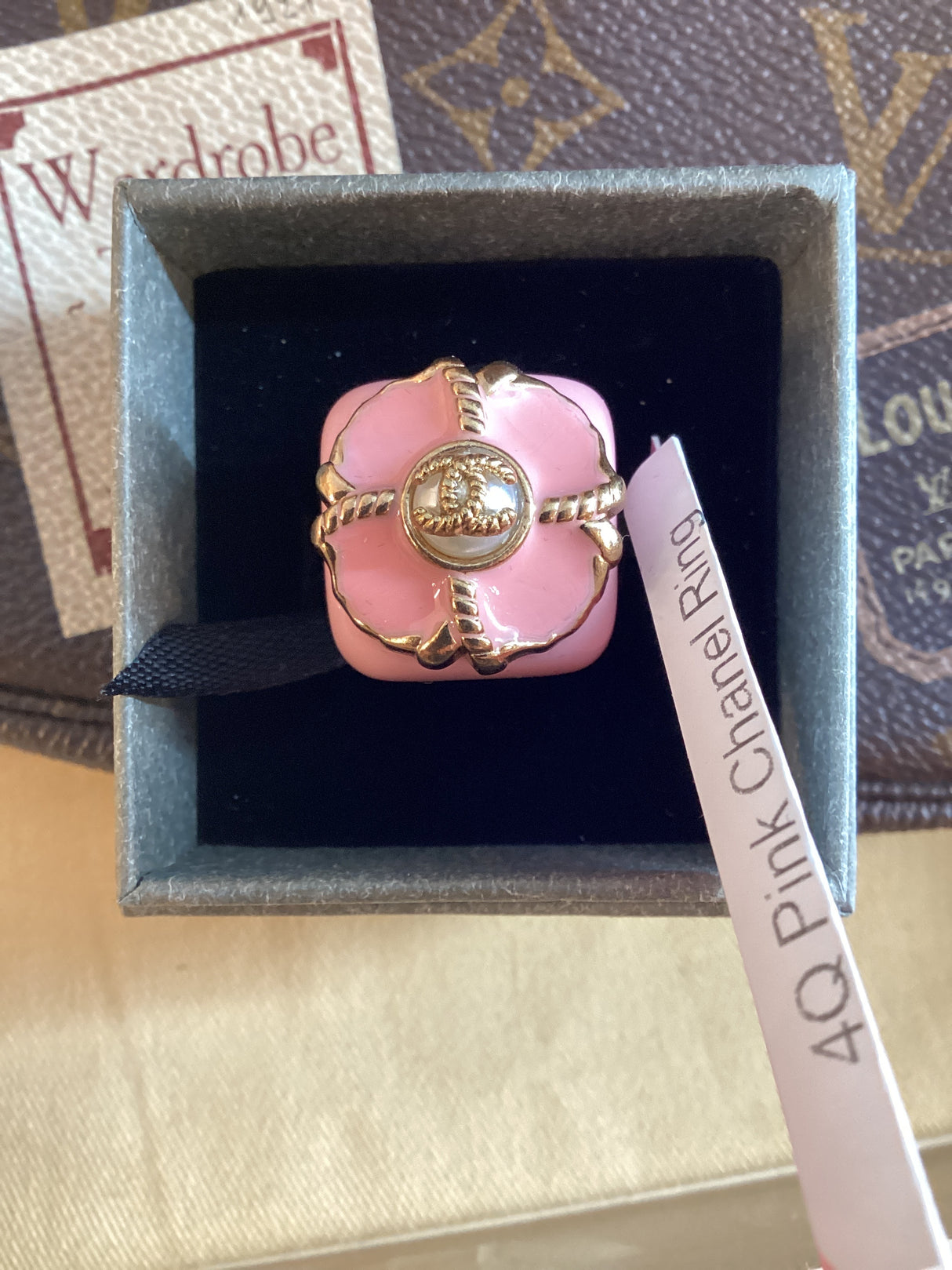 4Q Pink Chanel Ring