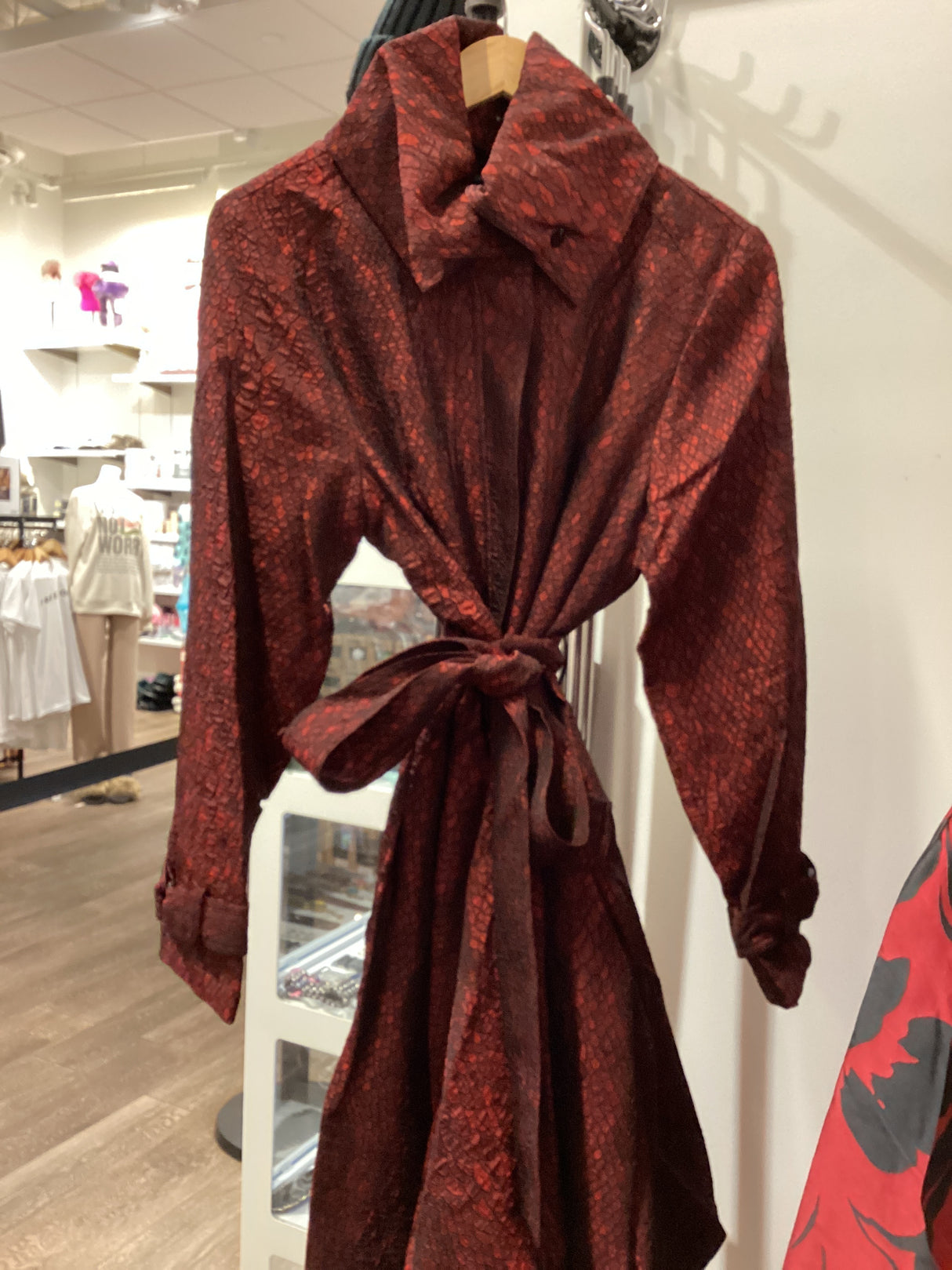 11666 - MERLOT Coat Dress