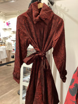 11666 - MERLOT Coat Dress