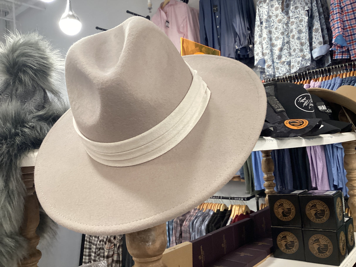 HBL1073 Pearl Lovely Wool Fedora