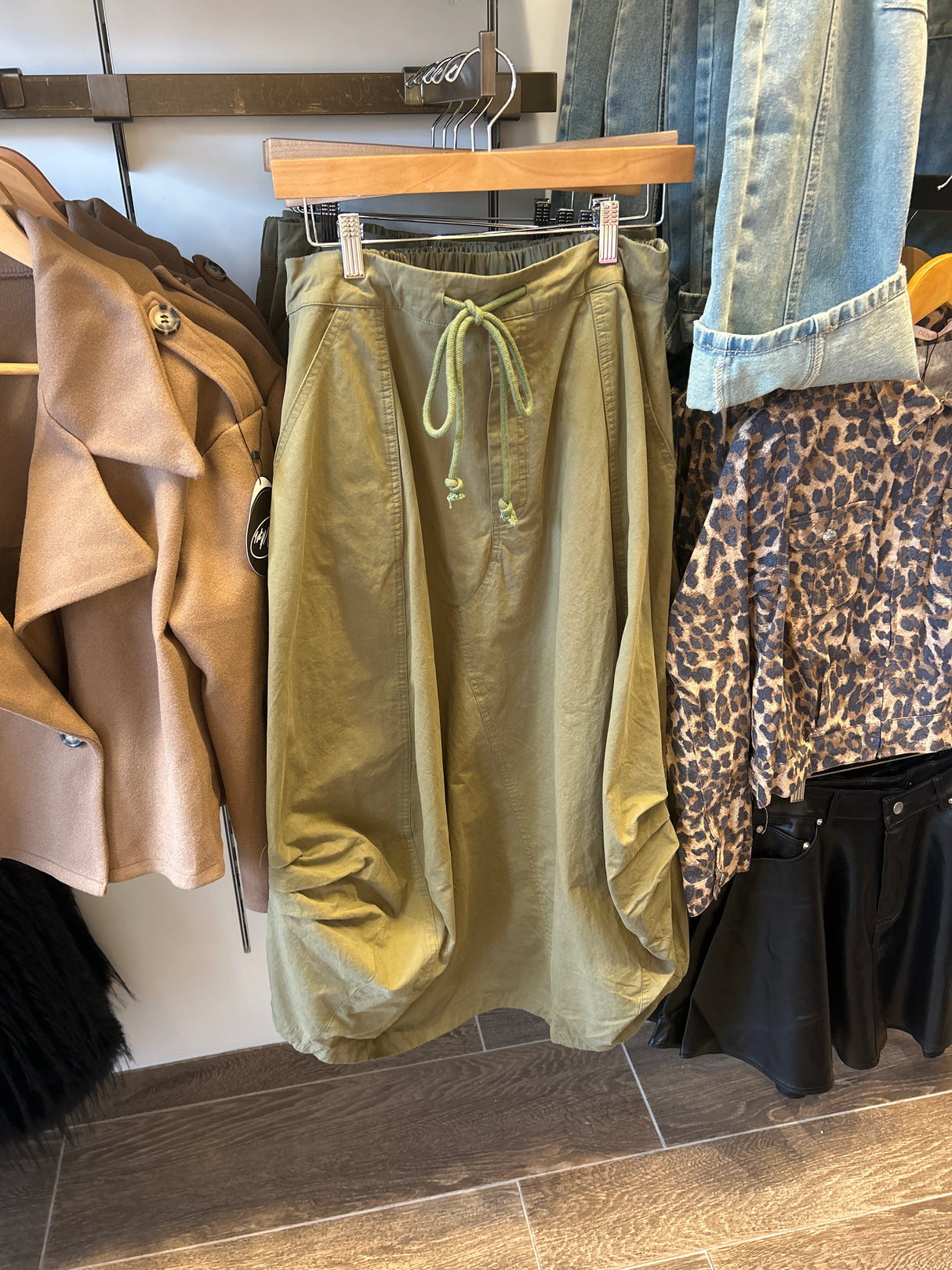 6557S - Camo Green Skirt