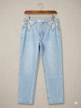 P30342 Denim w/ Rhinestone Hips