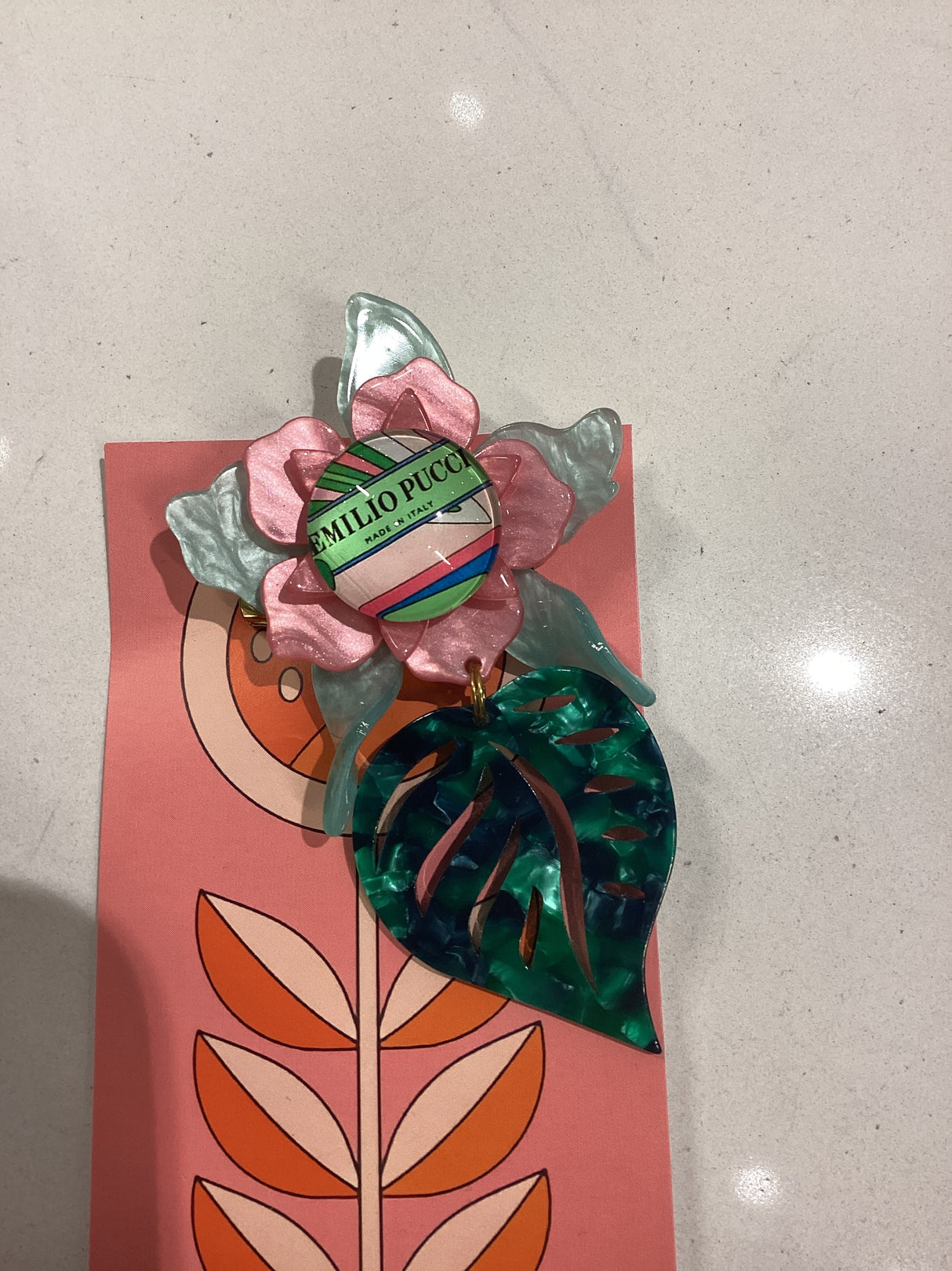 24P FLOWER BROOCH