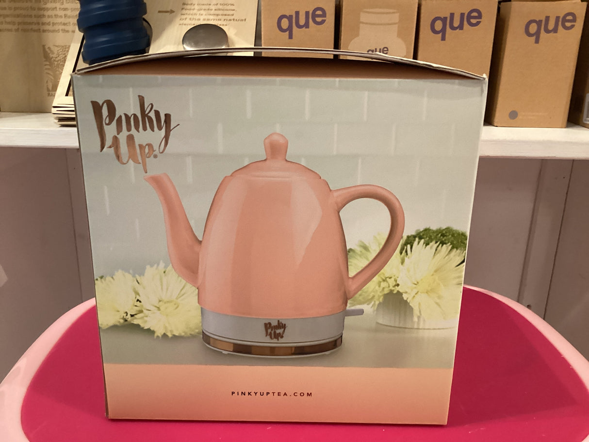 NOELLE PINK CERAMIC ELECTRIC TEA KETTLE BY PINKY UP