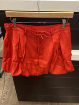 GP6830 Red BUBBLE HEM SKORT