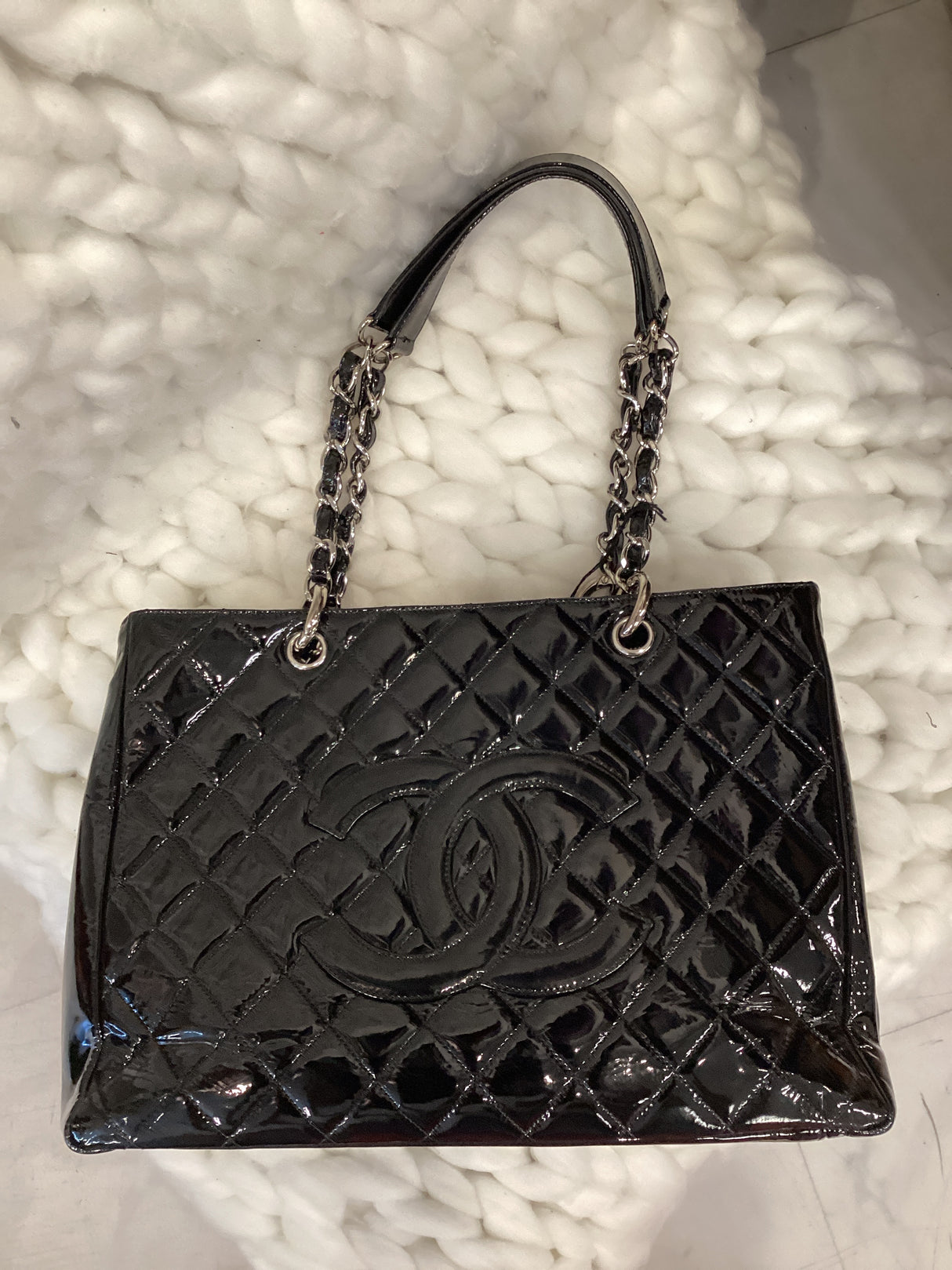 Chanel Black Caviar Patent Leather