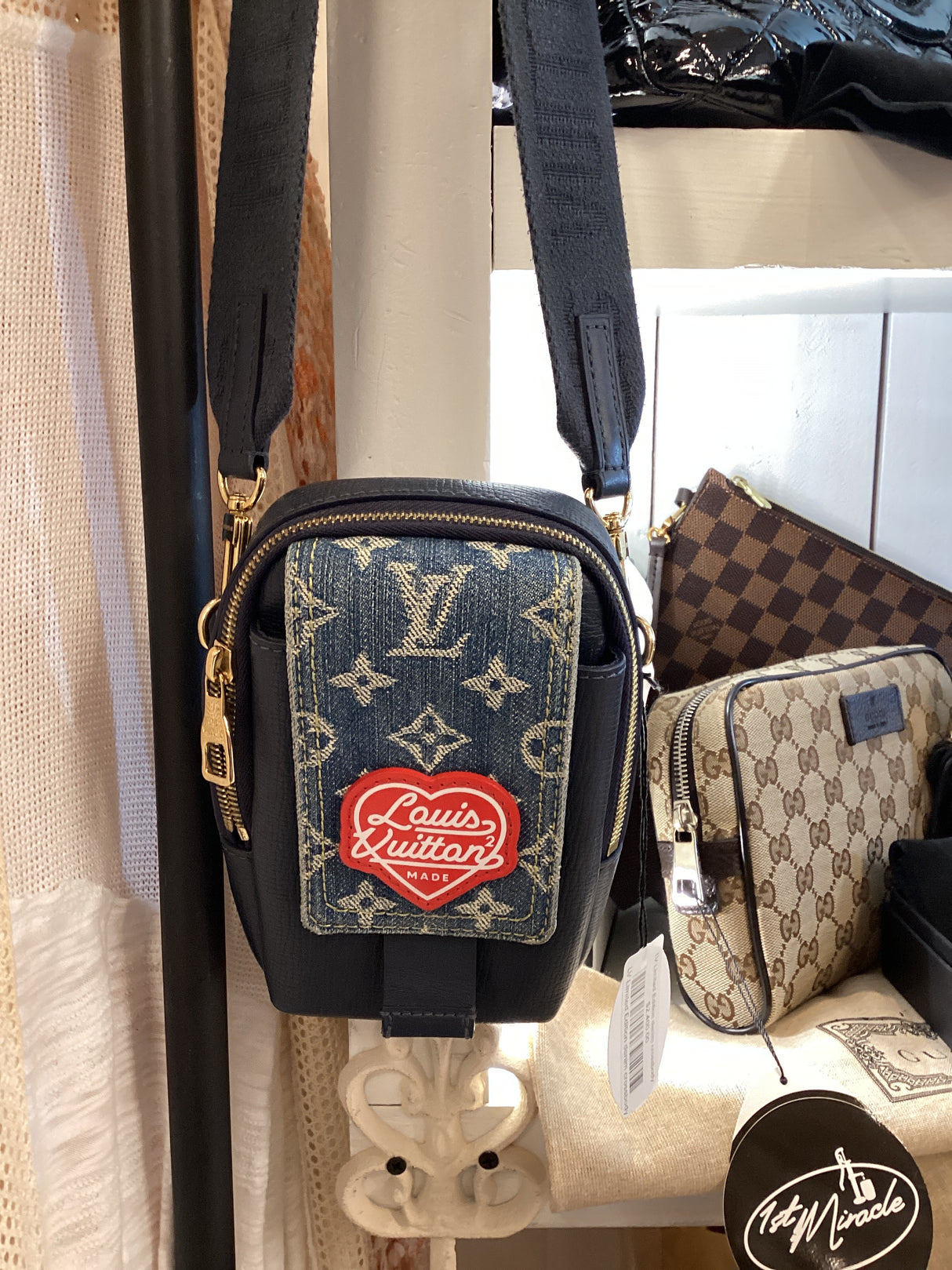 LV Limited Edition denim crossbody