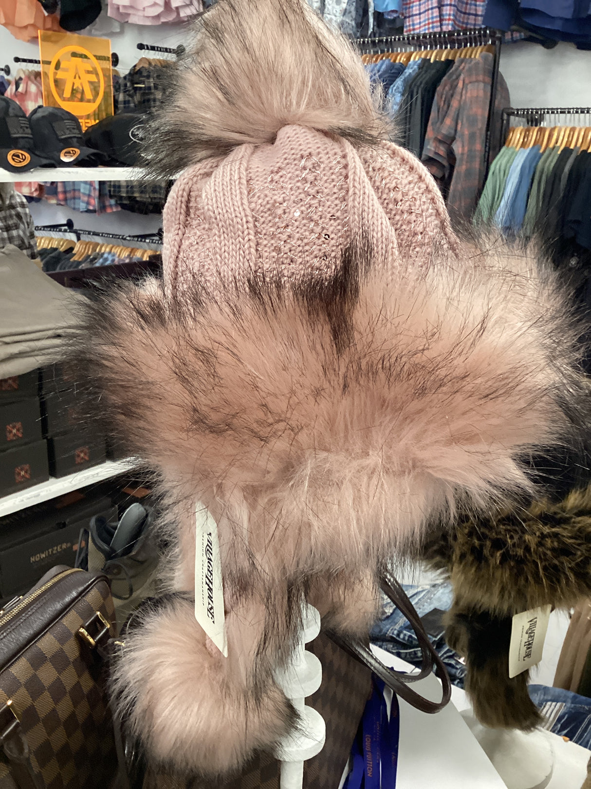217001 Bajka hat with faux fur