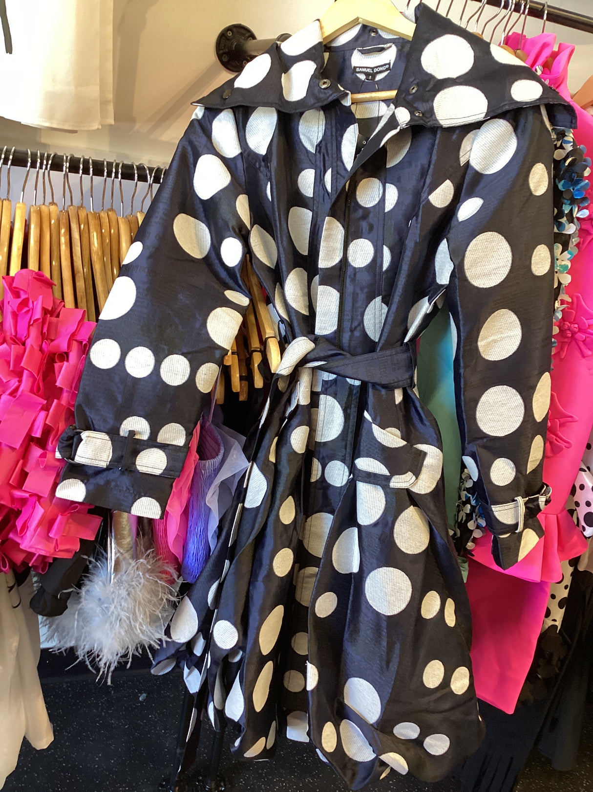 11666 Coat Dress with Dots