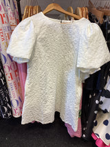 ED25574 PUFF SLEEVE DRESS