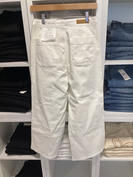 2239-L25-Pearl White-All Lily Wide Yoga Jeans (Save 25% OFF)