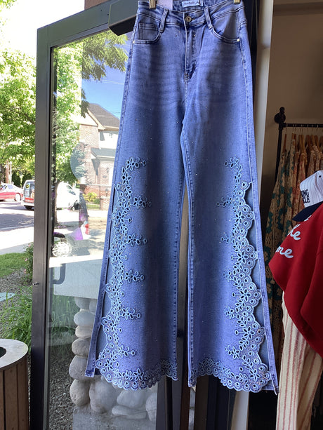 NR3873 Rhinestone Pants