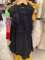 27844 Blk Wired SD Logo Neck Bubble Dress