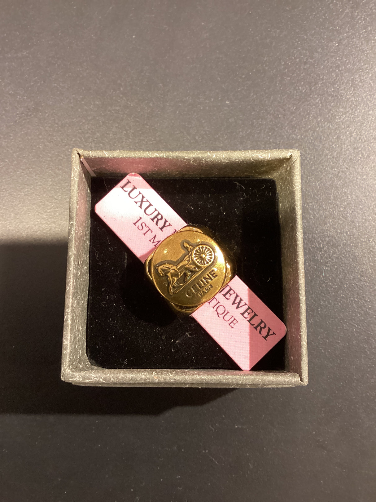 22-J RING CELINE BUTTON