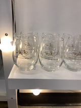 Jesus Touched My Water Wine Glasses-Gold
