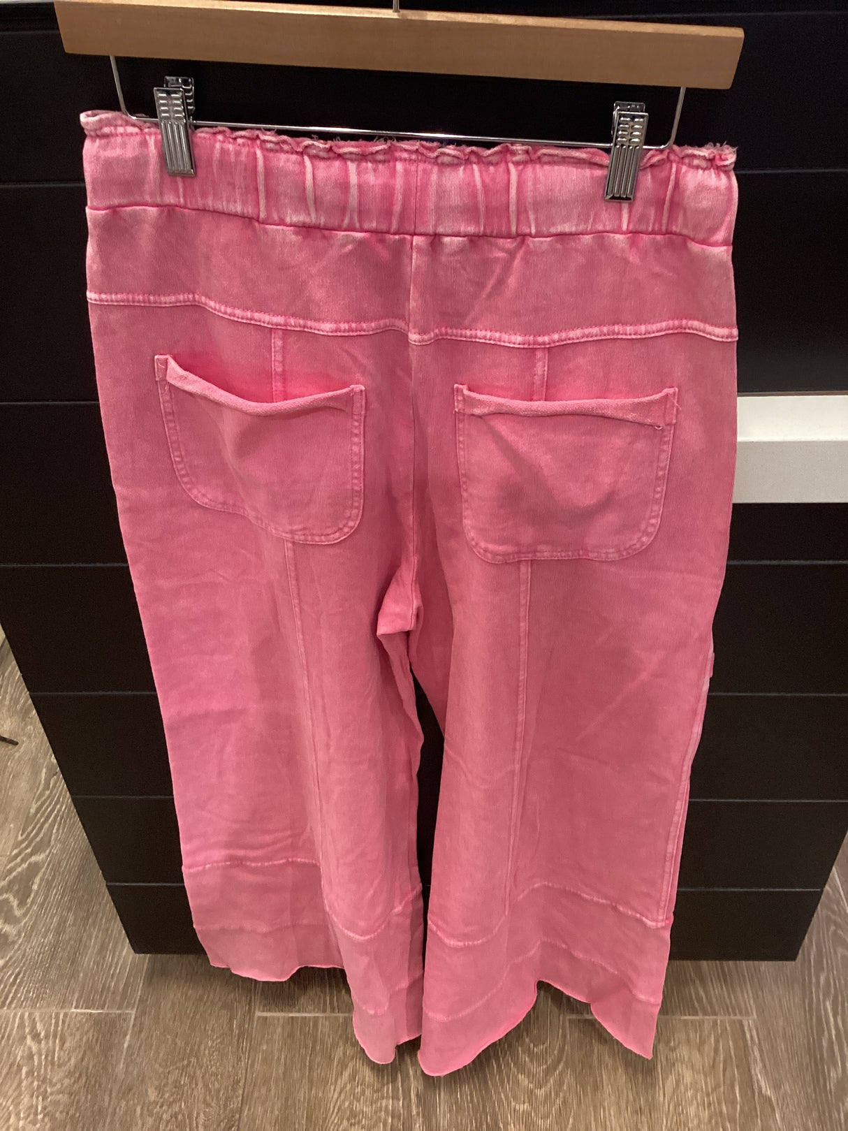 EB41308 MINERAL WASHED TERRY KNIT PANTS