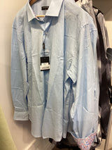 TORRE/02 BLUE LINEN LONG SLEEVE