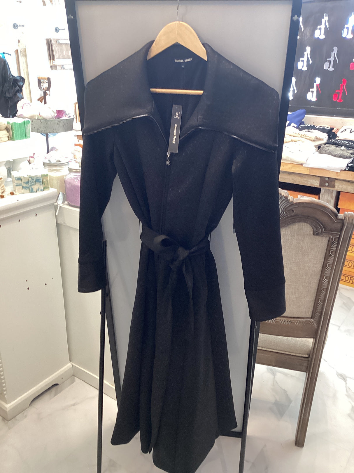 F23027 Knit Jacquard Long Dress