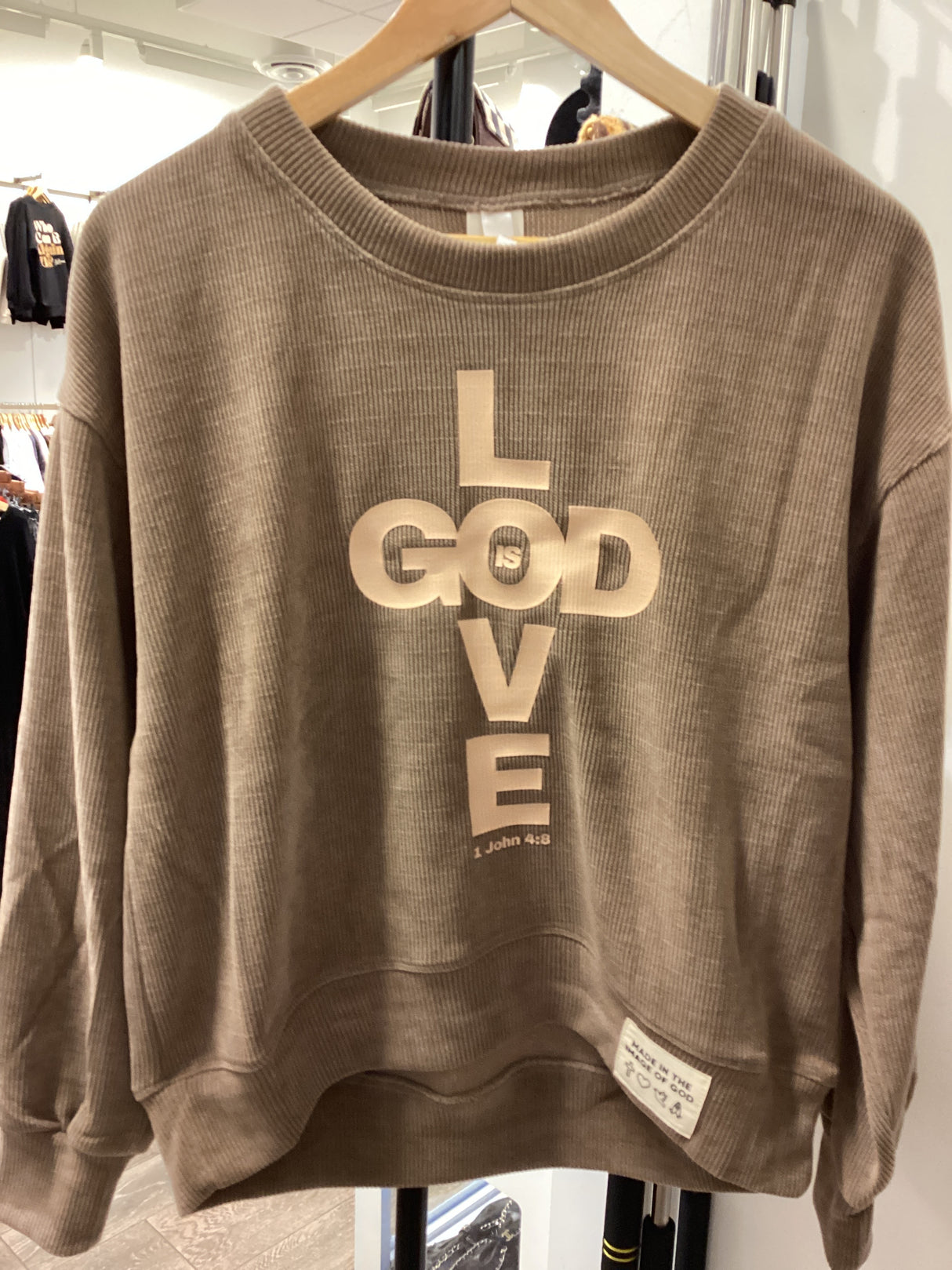 TPPT201U God is Love-Couduroy