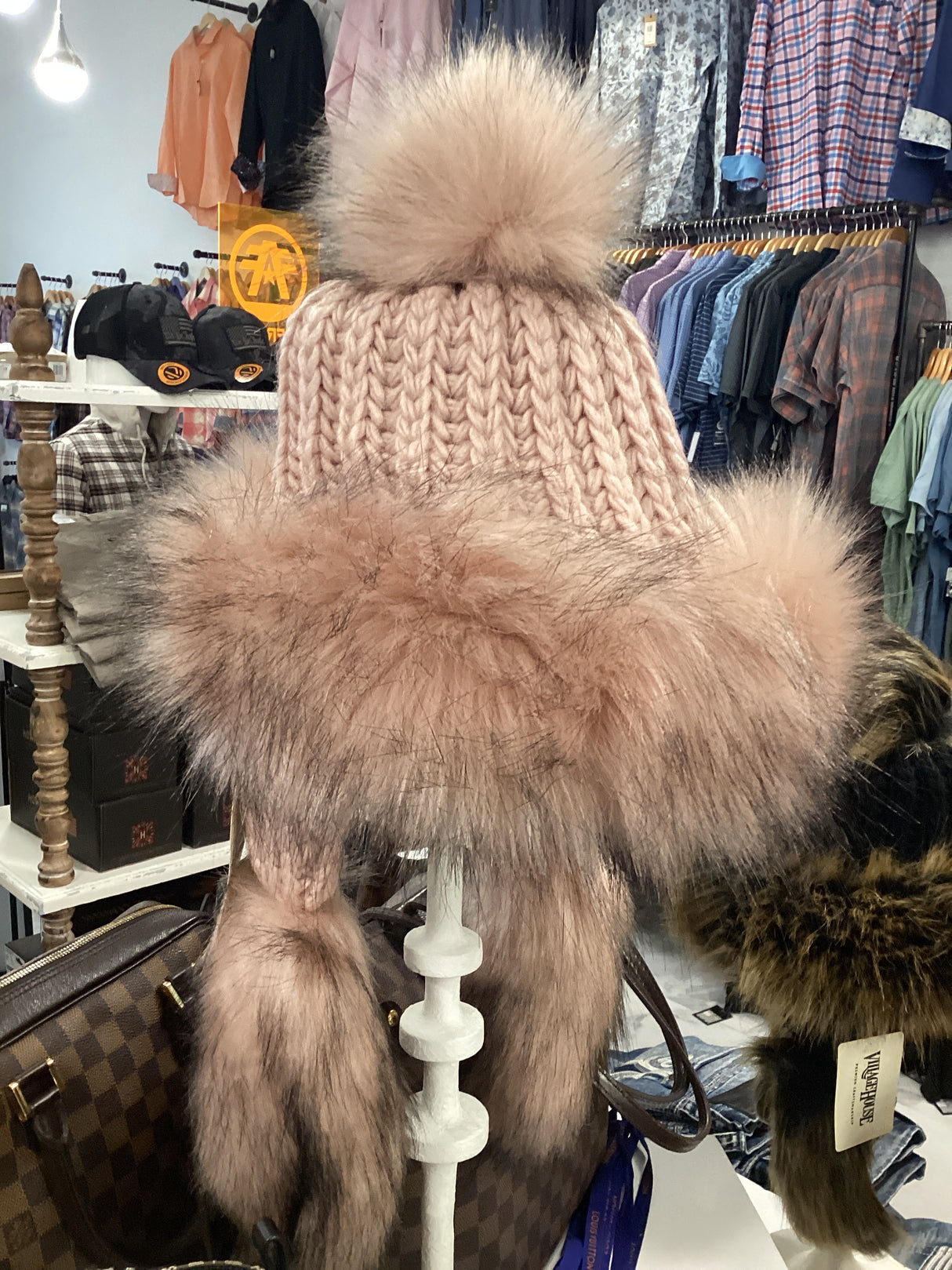 10014-9 Bajka hat with faux fur