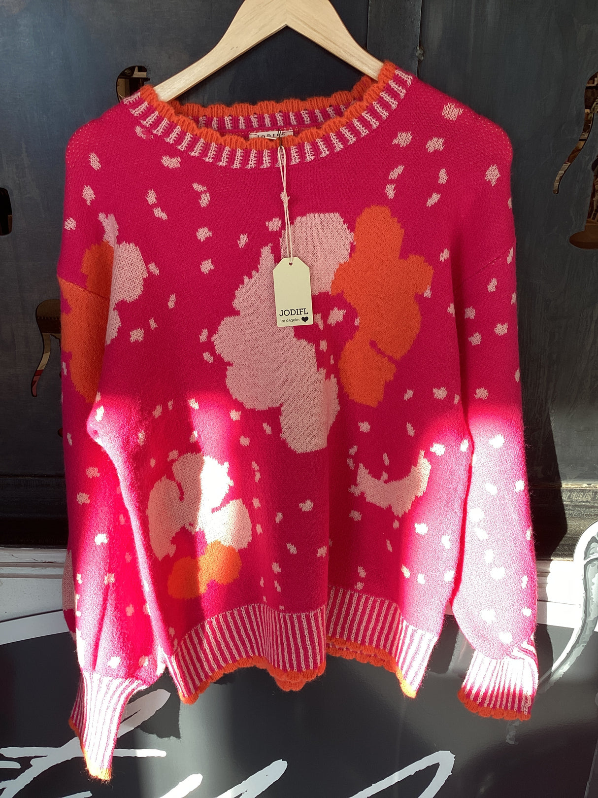 H21261 Pink Mix Sweater