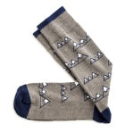 04430109 Novelty Socks-Gray Mountains