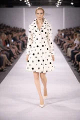 F26065 Emb Dots Button Coat/Dress