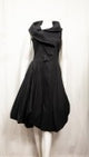 27844 Blk Wired SD Logo Neck Bubble Dress