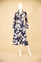 F22041 BGE NVY Double Collar Dress