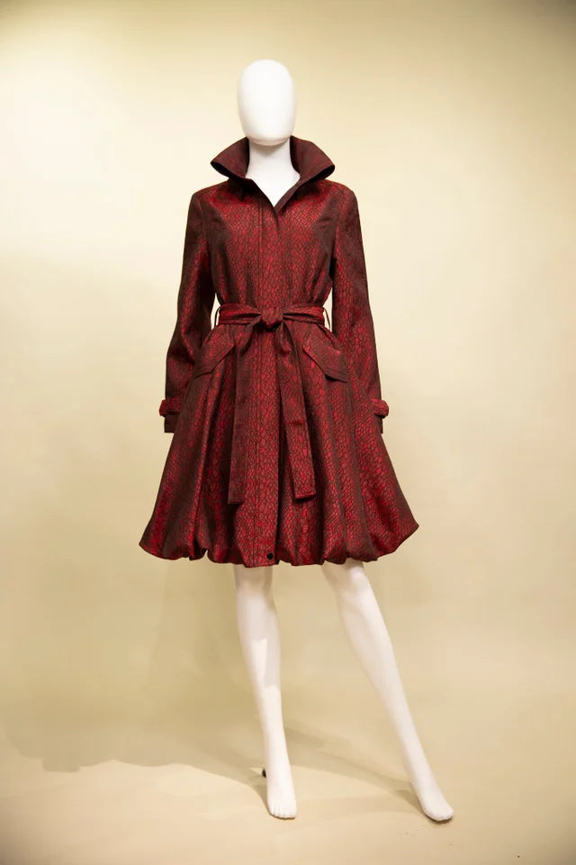 11666 - MERLOT Coat Dress