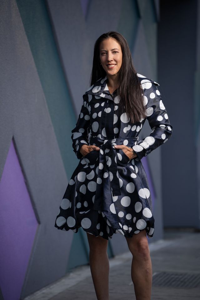 11666 Coat Dress with Dots