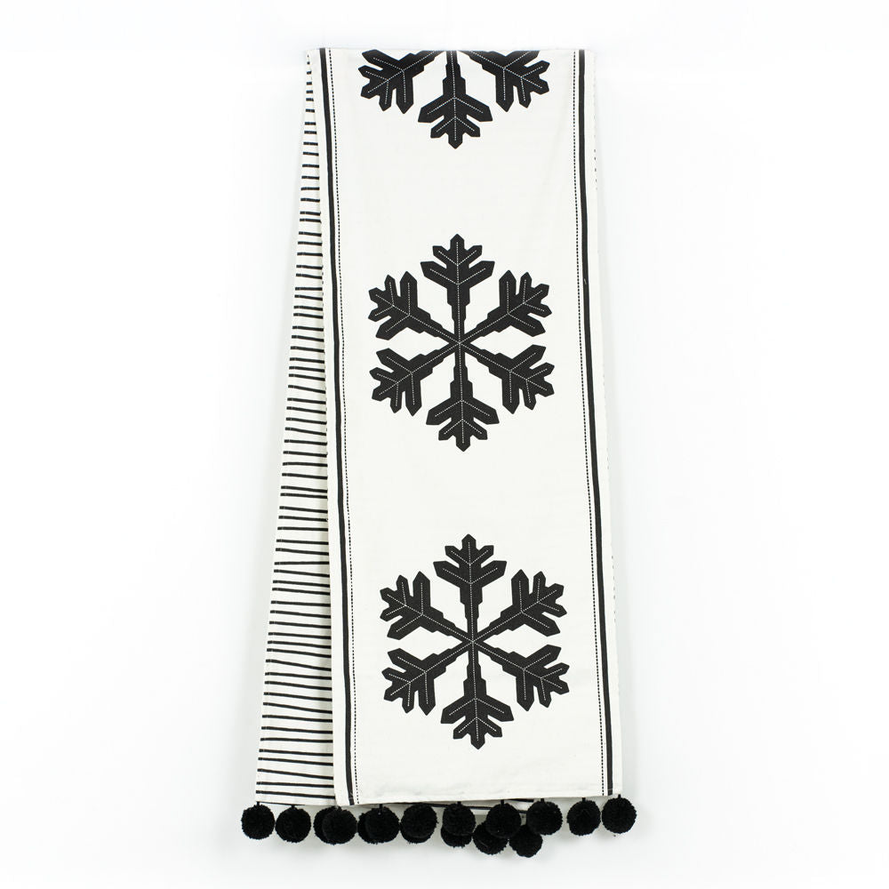 55217 Rev tble runner snowflakes